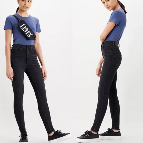 Levi's Denim - Levi’s 721 high rise skinny soft black jeans size 28